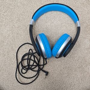 Blue and Black Over-Ear Headphones